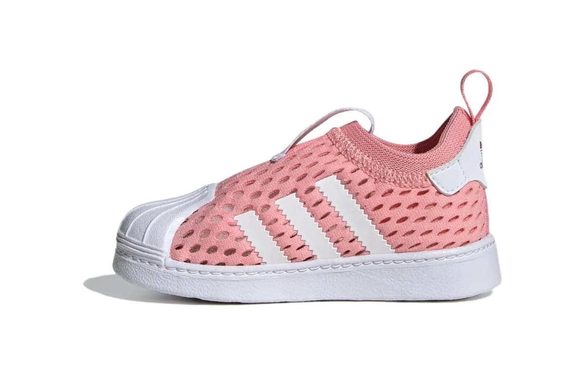 Baby adidas Originals 360 2.0 Boots Comfortable Beautiful Breathable Lightweight Low-Top Skate Shoes Sneakers Pink White