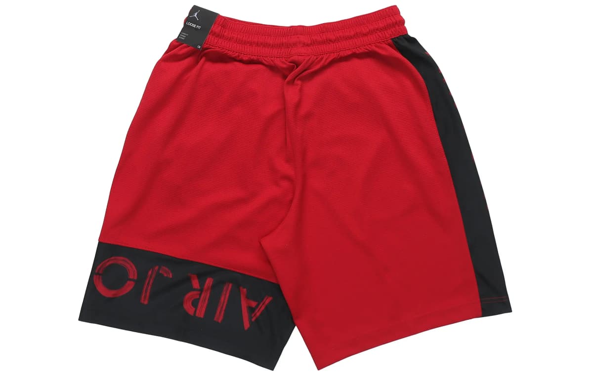 JORDAN Jumpman Air Kişi Basketbol Şortu Qara/Qırmızı 2