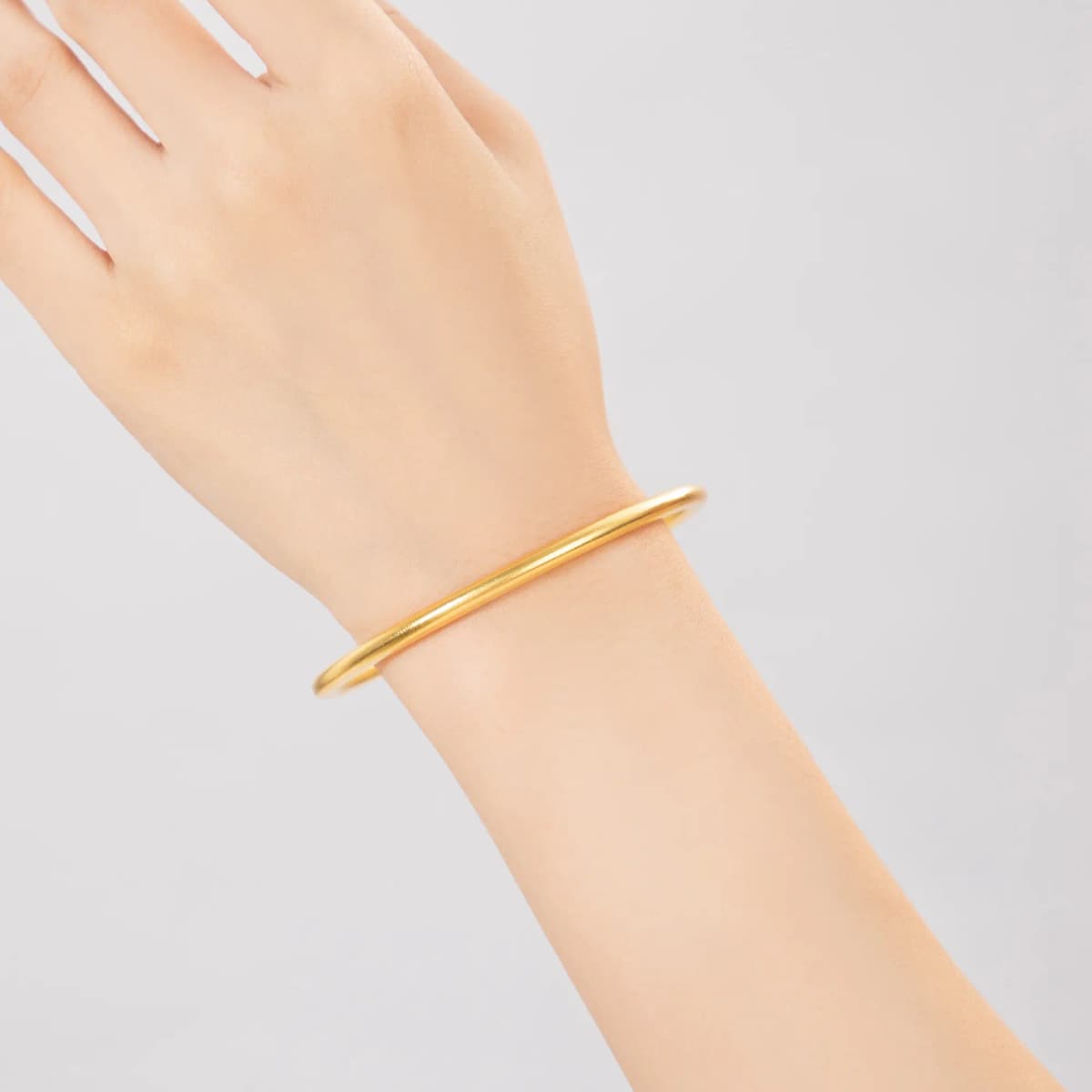Lao Feng Xiang S999 Fine Silver Bangles Women's 15