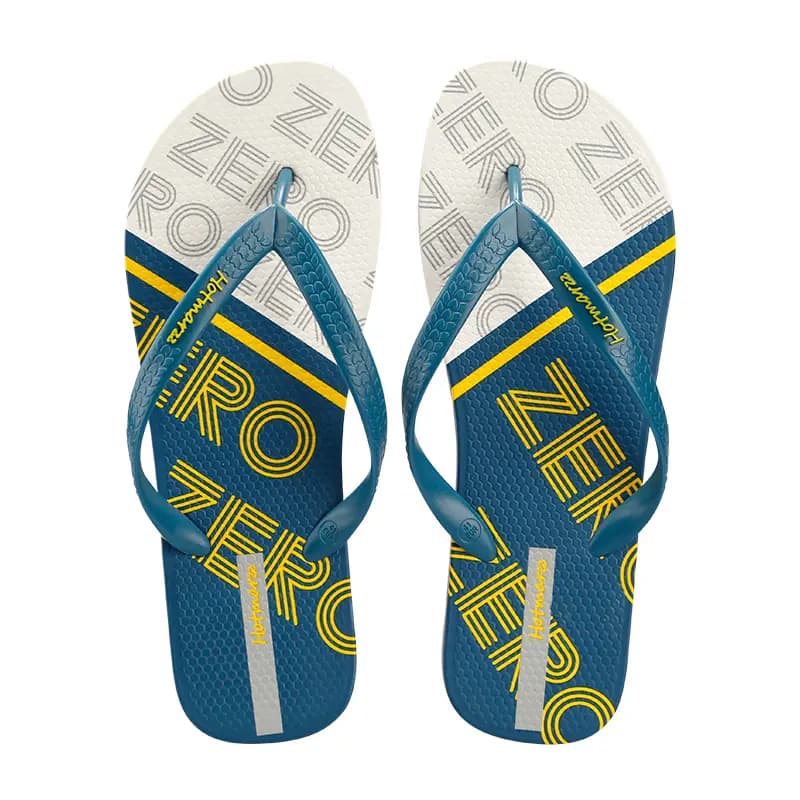 HOTMARZZ Flip Flops Men's Gray/Dark Blue 8
