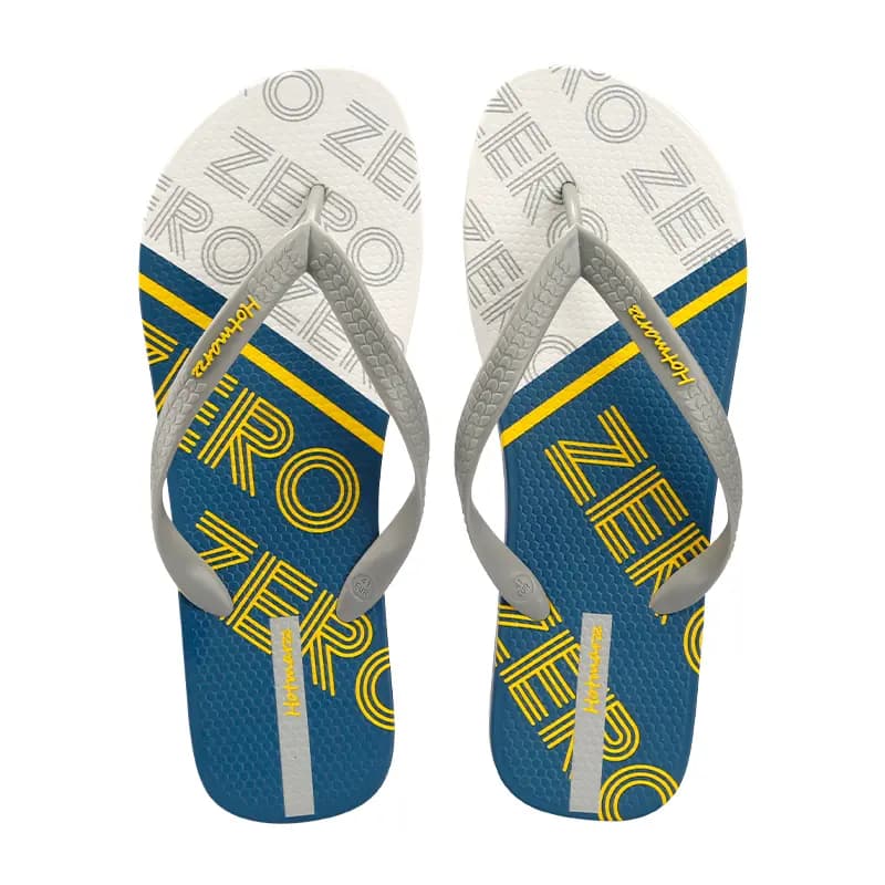 HOTMARZZ Flip Flops Men's Gray/Dark Blue 3