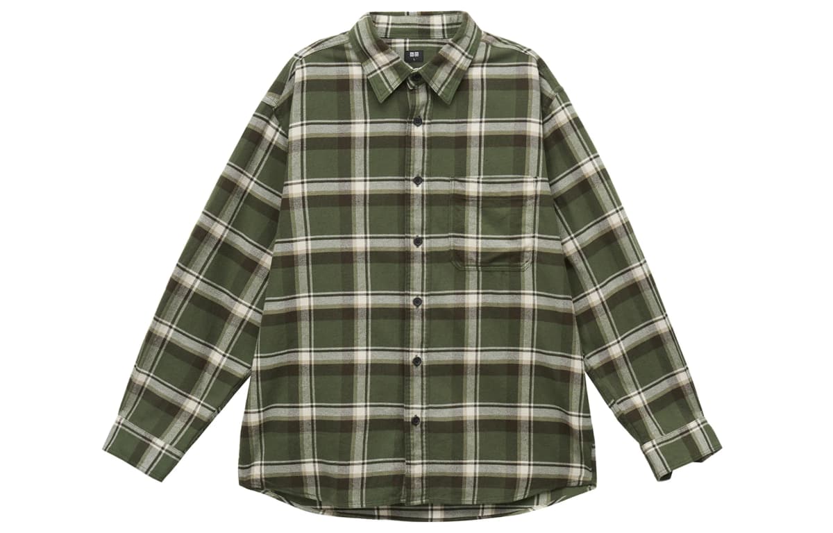 UNIQLO Köynək Unisex Zeytun
