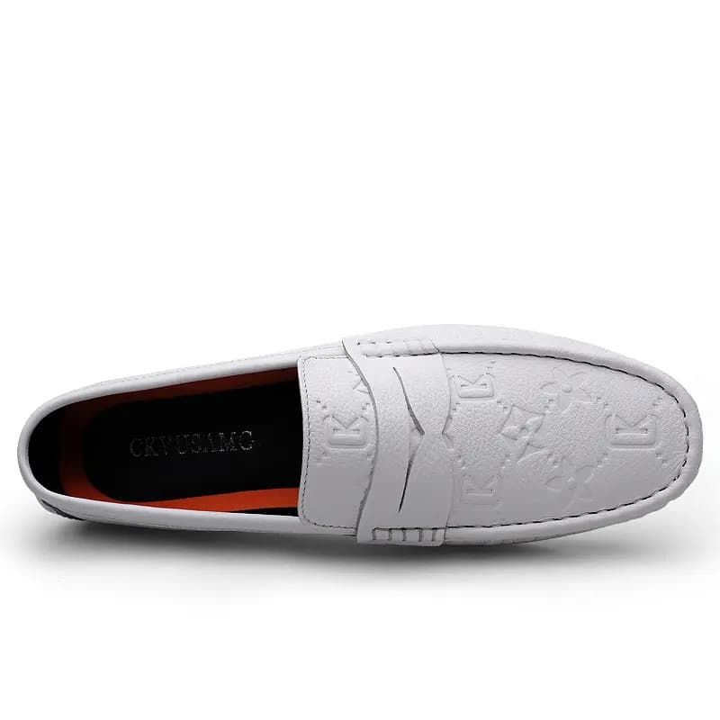 CKVUSAMG Gommino Loafers Men White 4