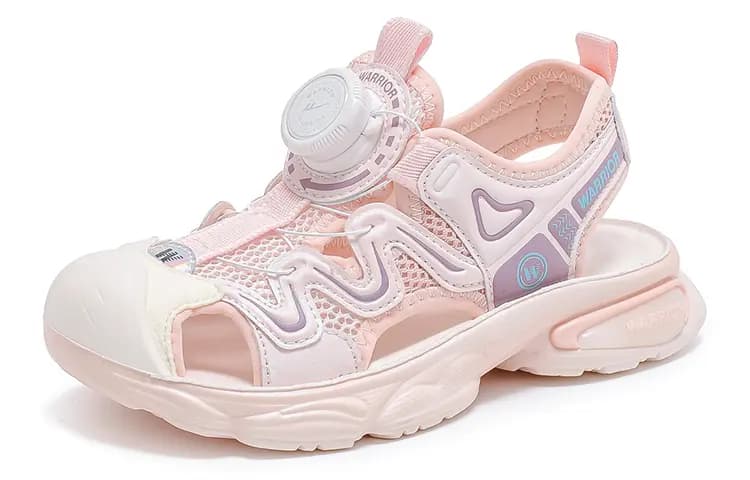 Children's Warrior Huili Microfiber Leather Simple Breathable Lightweight Children's Sandals 7