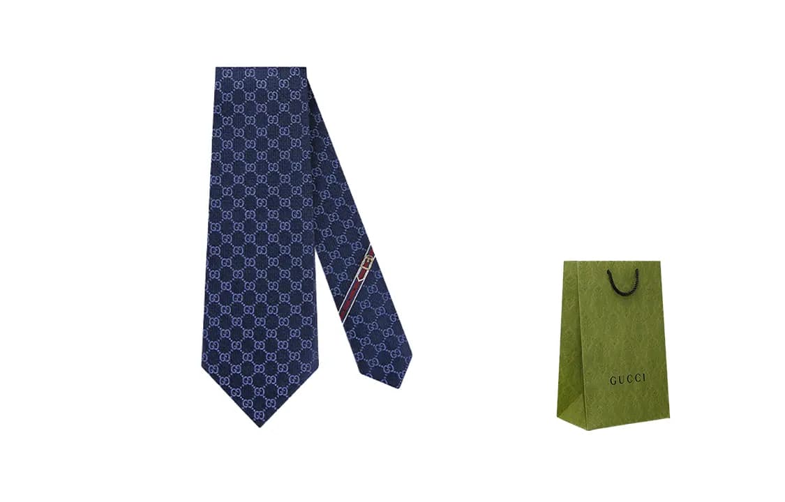 GUCCI GG-pattern İpək Qalstuk
