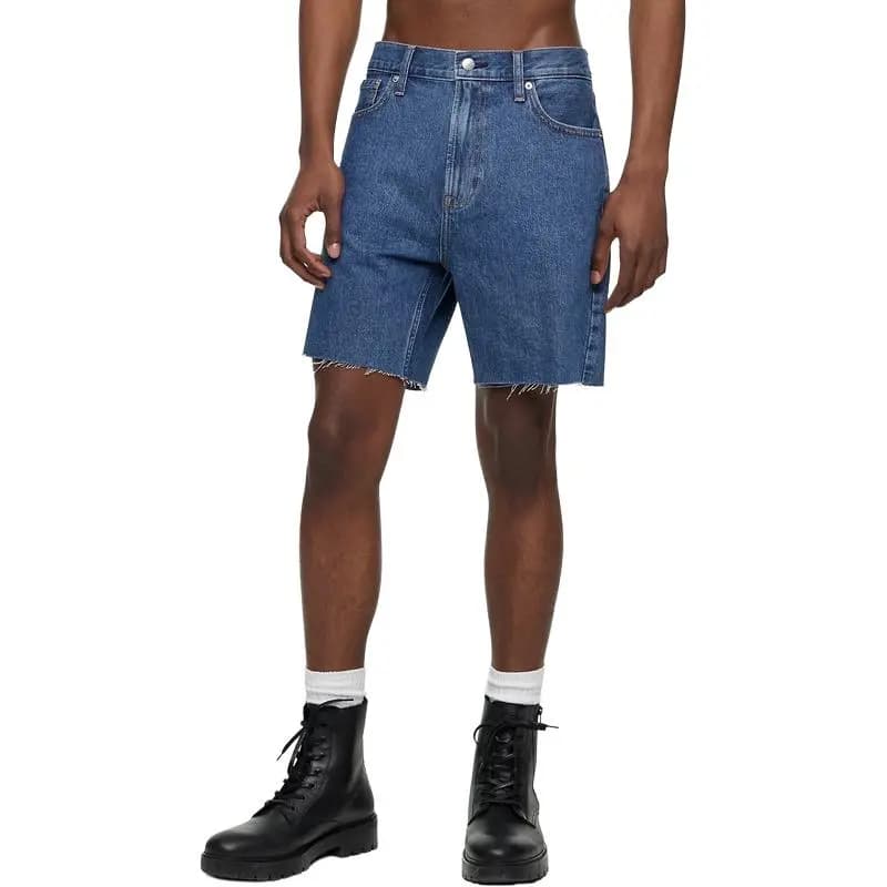 CALVIN KLEIN Kişi Cin Şort Mavi 3