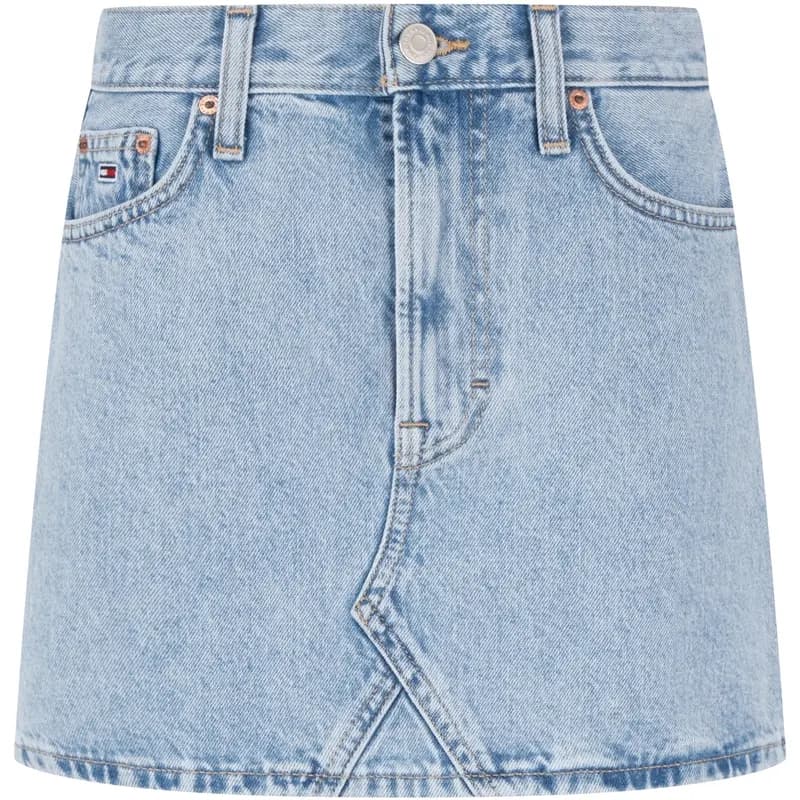 Tommy Hilfiger Qadın Denim Ətək Denim Blue