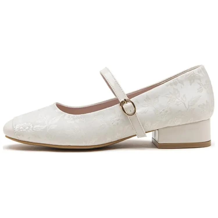 AGSDON Chunky Heel Mary Jane Shoes 3cm Women's