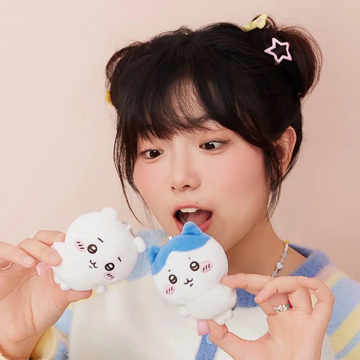 MINISO x Chiikawa Chii Usagi Plush Keychain Small Size 11