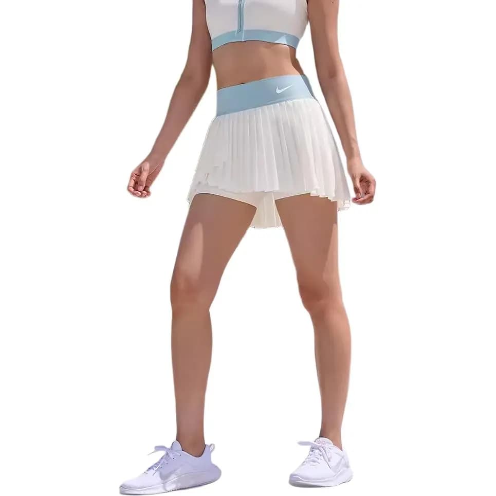 Nike SS24 ADVANTAGE DRI-FIT Qadın Ətəyi Ağ/Mavi 2