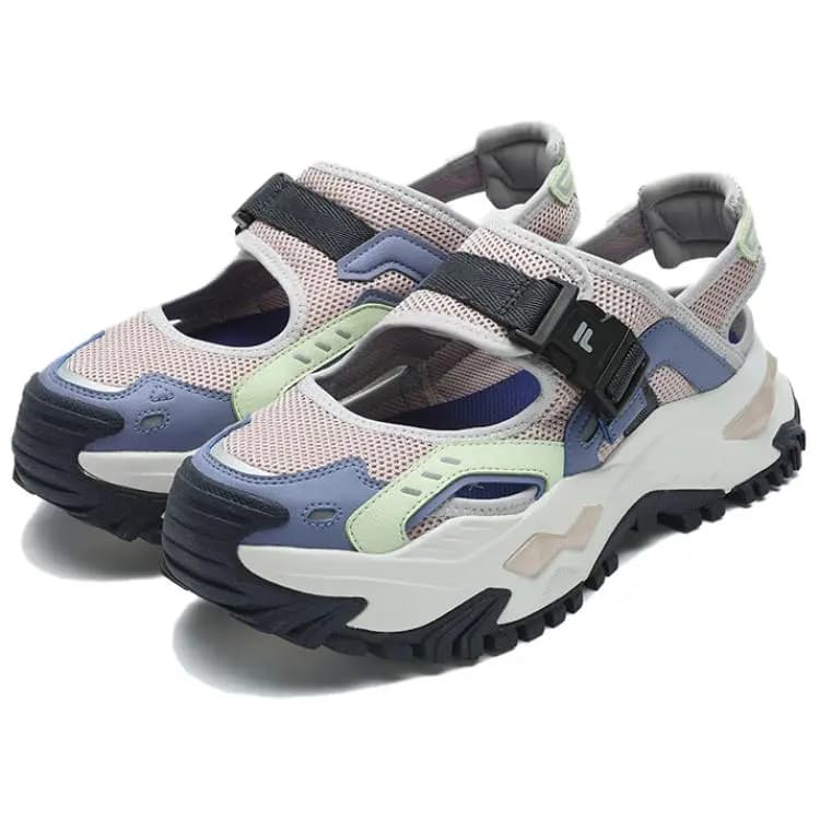 FILA FUSION BIANCO Çimərlik Sandalı Qadın Çəhrayı/Mavi 2