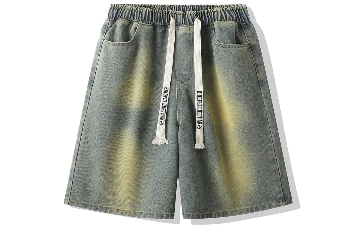 Ice flying Denim Unisex Şort 5