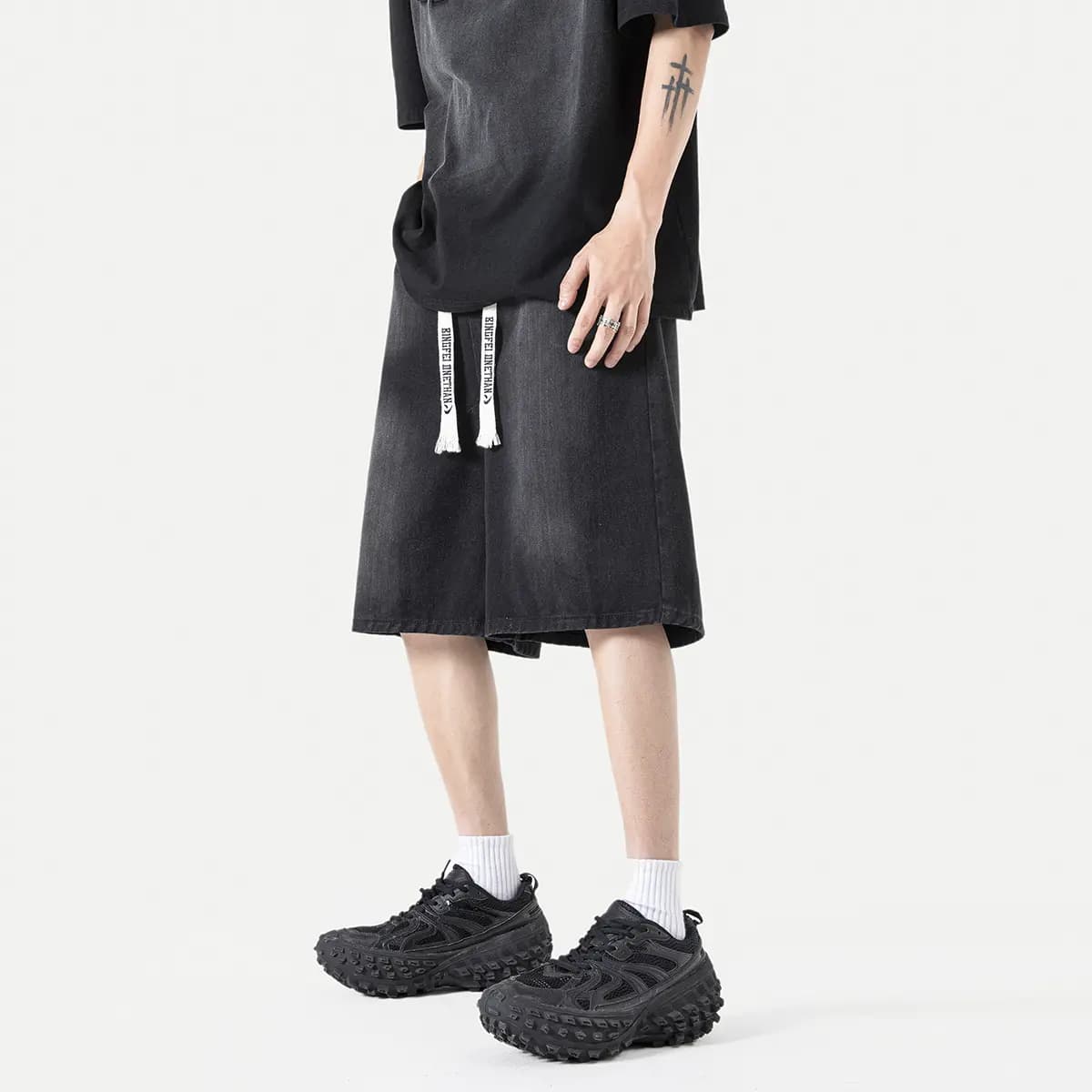 Ice flying Denim Unisex Şort 14