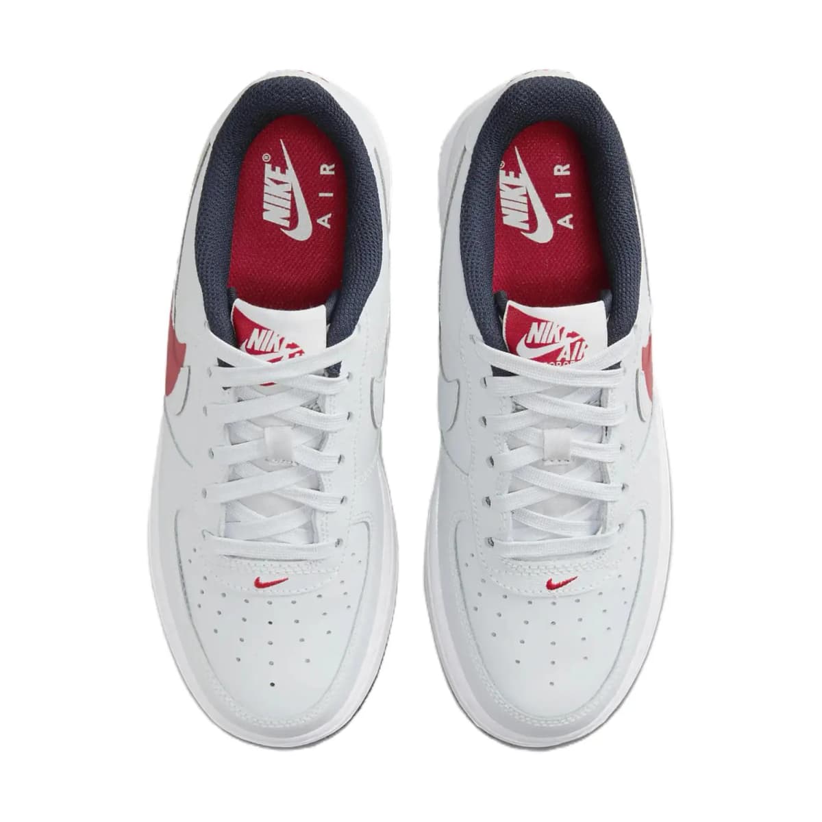 Nike Air Force 1 Uşaq İdman Ayaqqabısı Ağ/Qırmızı 4