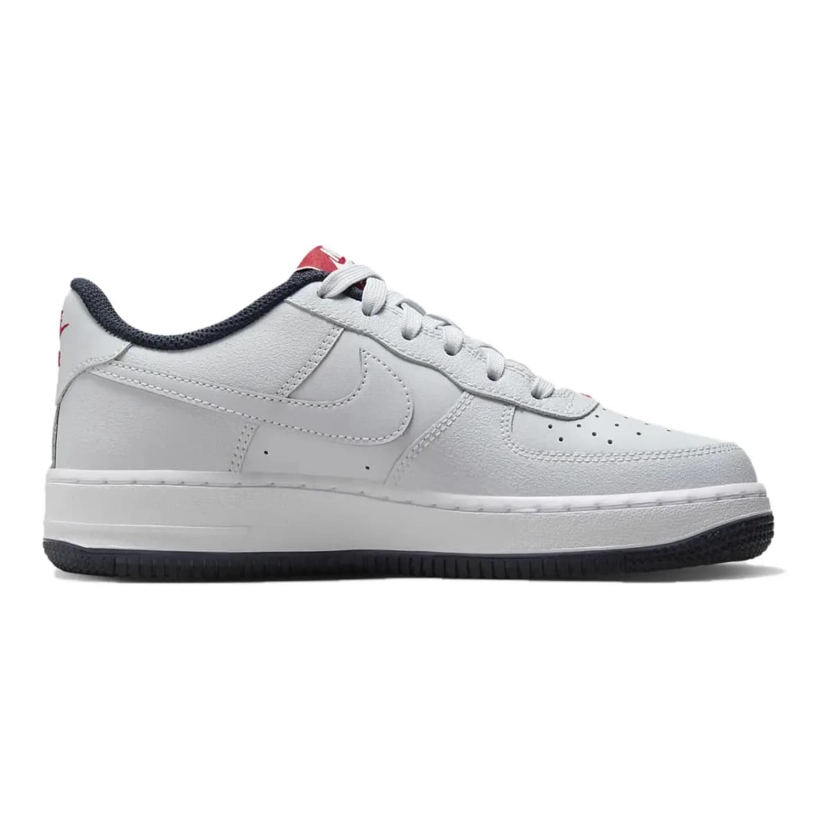 Nike Air Force 1 Uşaq İdman Ayaqqabısı Ağ/Qırmızı 2