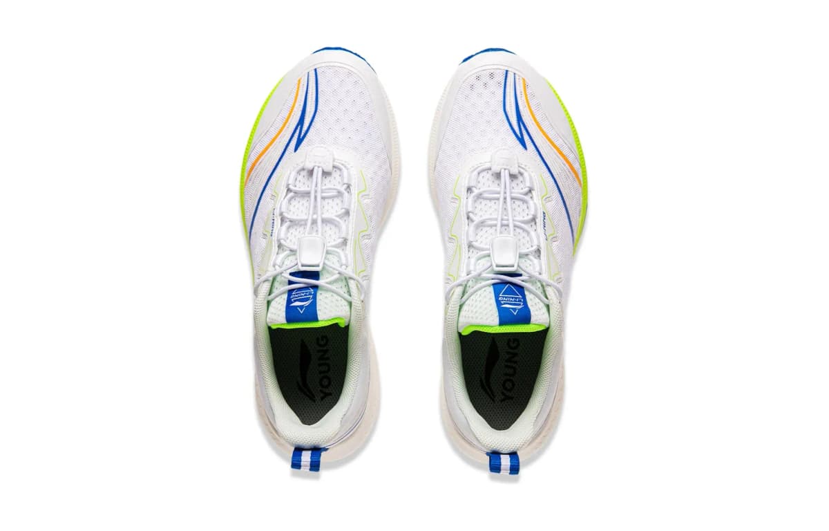 LINING YOUNG Light Leap 1.0 Uşaq Qaçış Ayaqqabısı Ağ/Mavi 3