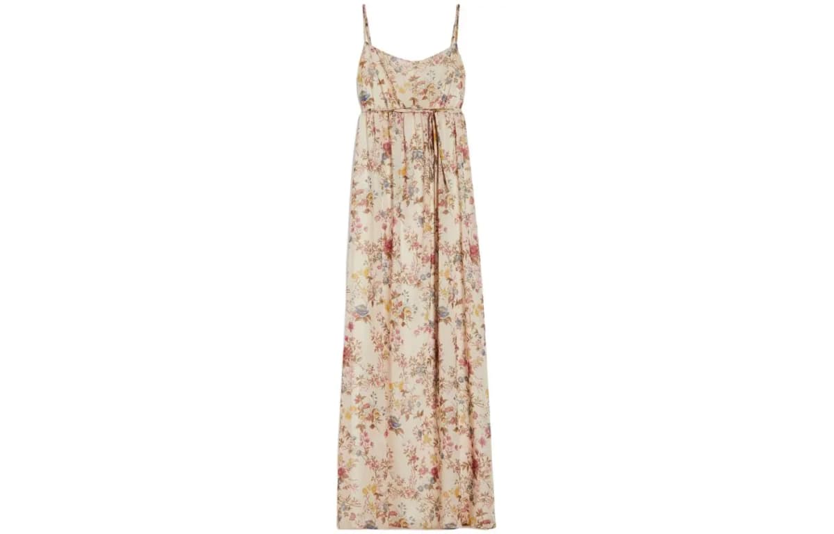 WEEKEND MaxMara Floral Printli Qolsuz Don