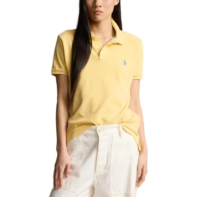 Polo Ralph Lauren SS24 Qadın Polo Köynəyi Yellow 2