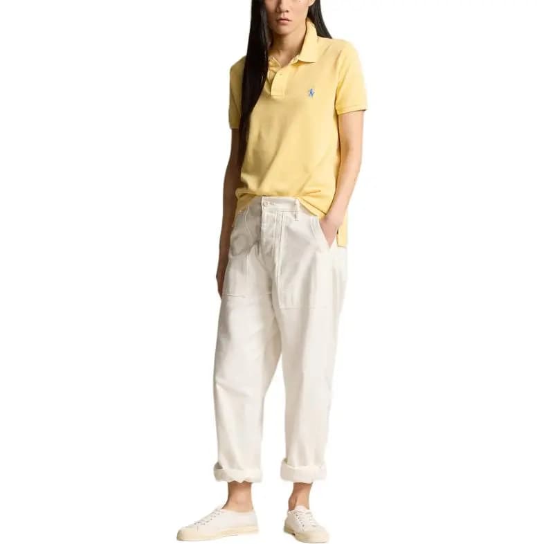 Polo Ralph Lauren SS24 Qadın Polo Köynəyi Yellow 4