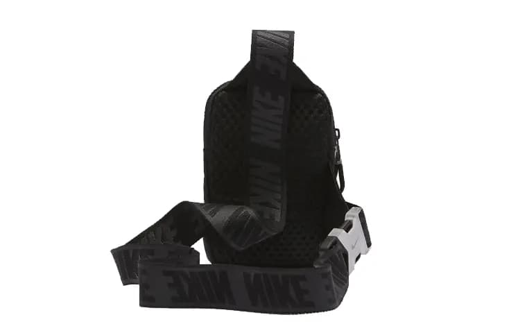 Nike Polyester Nylon Cell Phone Pouch Shoulder Bag Crossbody Bag Fanny Pack Sling Bags Small Size Unisex Black 3