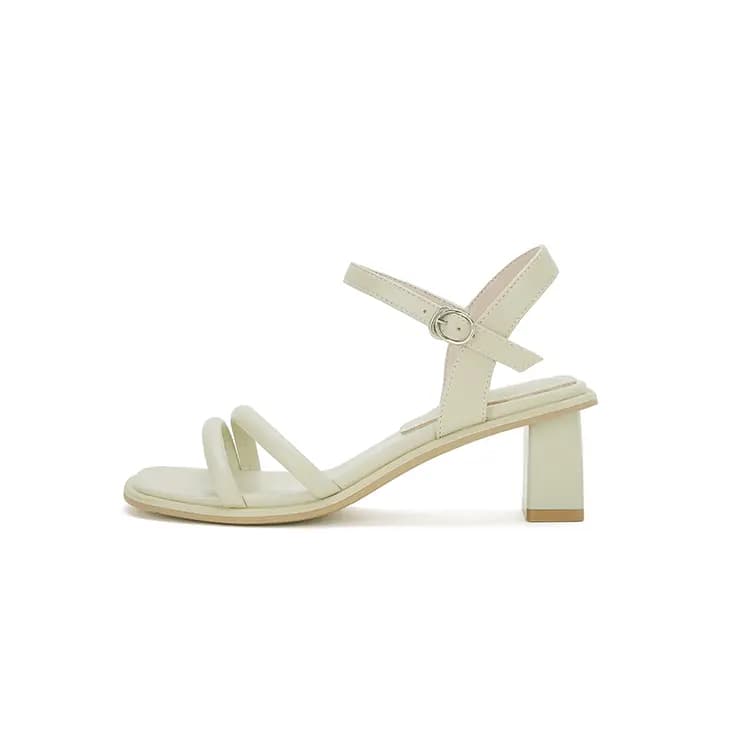 DUSTO PU Elegant Casual Chunky Heel One-Strap Sandals 6cm Women's 4