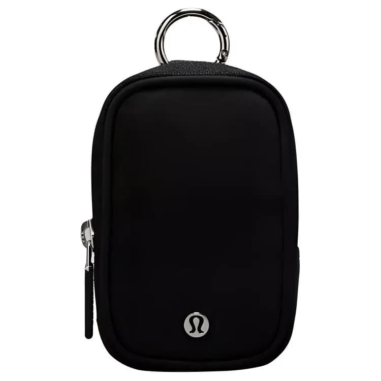 lululemon Athletica Clip-On Açar Çantası Unisex Qara