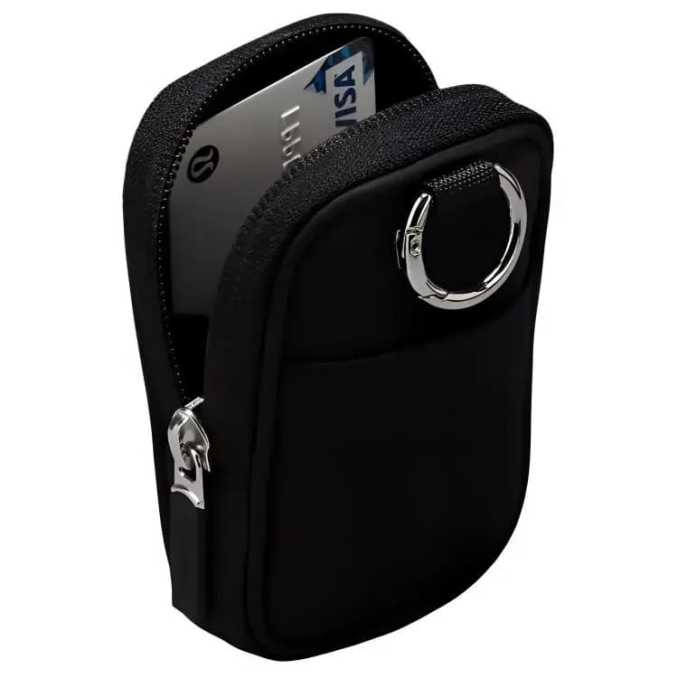 lululemon Athletica Clip-On Açar Çantası Unisex Qara 2