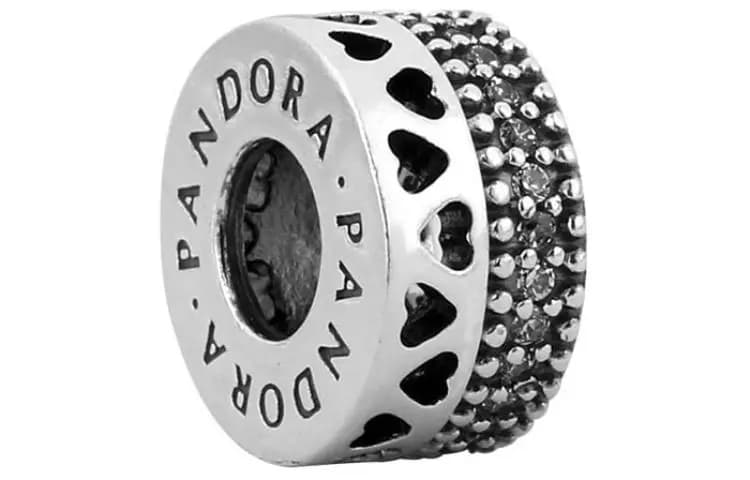 Pandora 925 Sterling Silver Cushion Pad Unisex Gümüşü