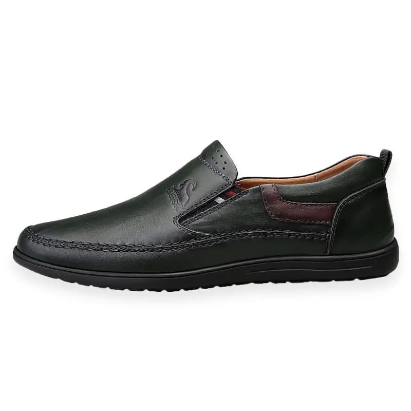 BECK Cowhide Leather Business British Style Versatile Soft Sole Slip-On Slip-Resistant Wear-Resistant Casual Leather Shoes Men's 6