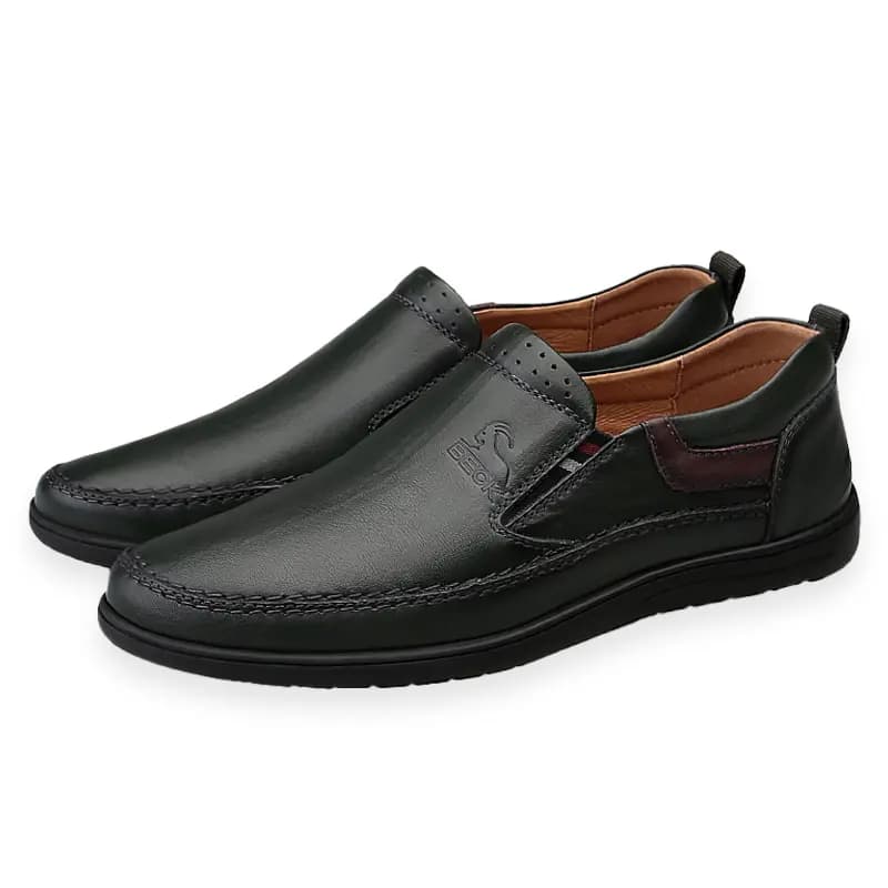 BECK Cowhide Leather Business British Style Versatile Soft Sole Slip-On Slip-Resistant Wear-Resistant Casual Leather Shoes Men's 10