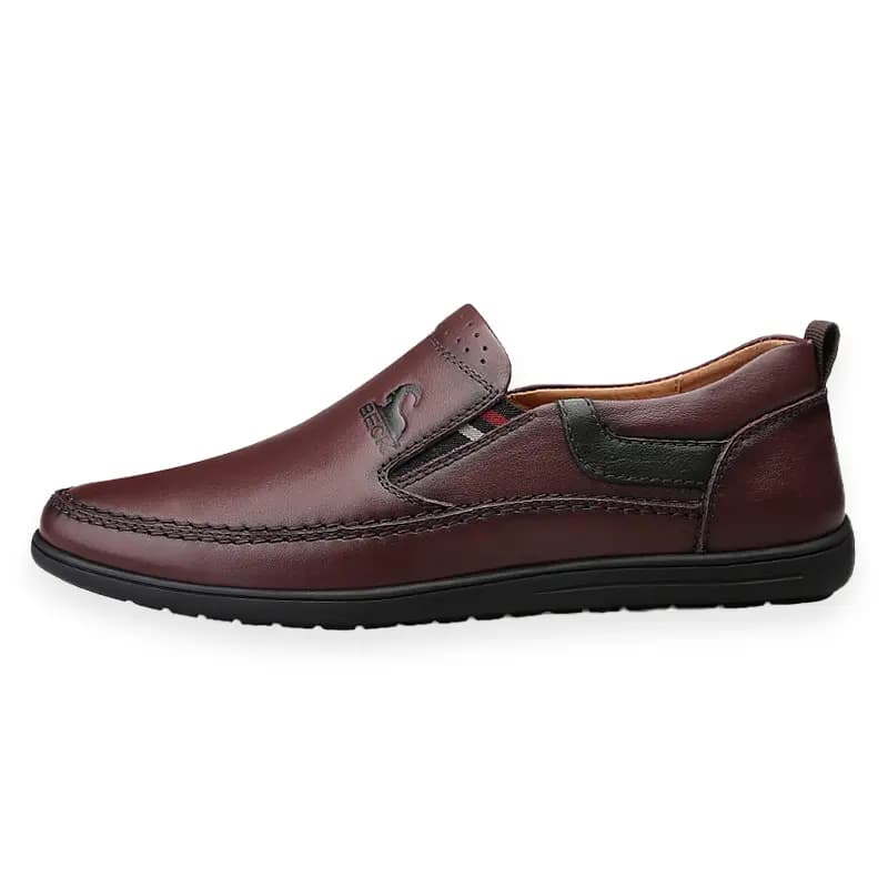 BECK Cowhide Leather Business British Style Versatile Soft Sole Slip-On Slip-Resistant Wear-Resistant Casual Leather Shoes Men's