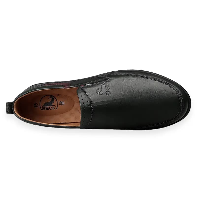BECK Cowhide Leather Business British Style Versatile Soft Sole Slip-On Slip-Resistant Wear-Resistant Casual Leather Shoes Men's 9