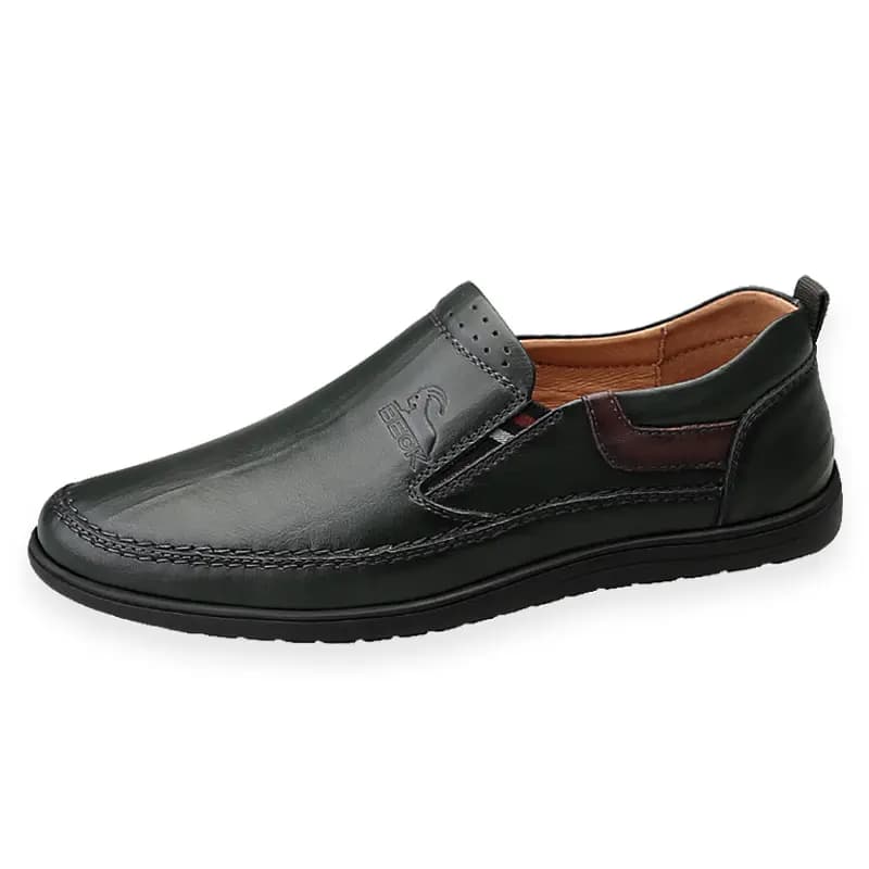 BECK Cowhide Leather Business British Style Versatile Soft Sole Slip-On Slip-Resistant Wear-Resistant Casual Leather Shoes Men's 7
