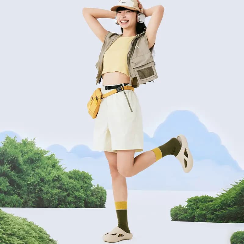 PEAK Flying Fish Tai Chi River Trekking Shoes Slippers Women's Earth Khaki 7