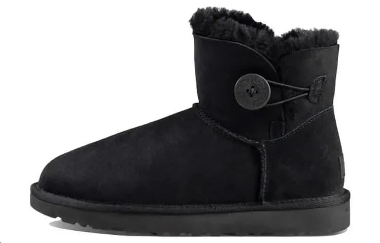 UGG Mini Bailey Button Boot Black Women's