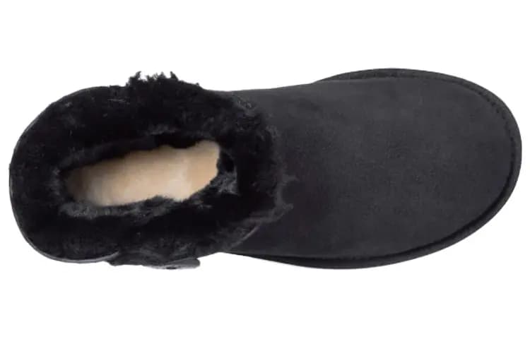 UGG Mini Bailey Button Boot Black Women's 5