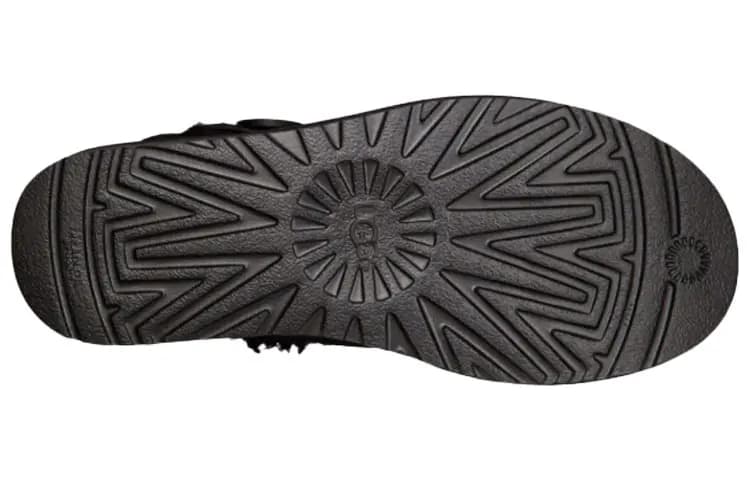 UGG Mini Bailey Button Boot Black Women's 6