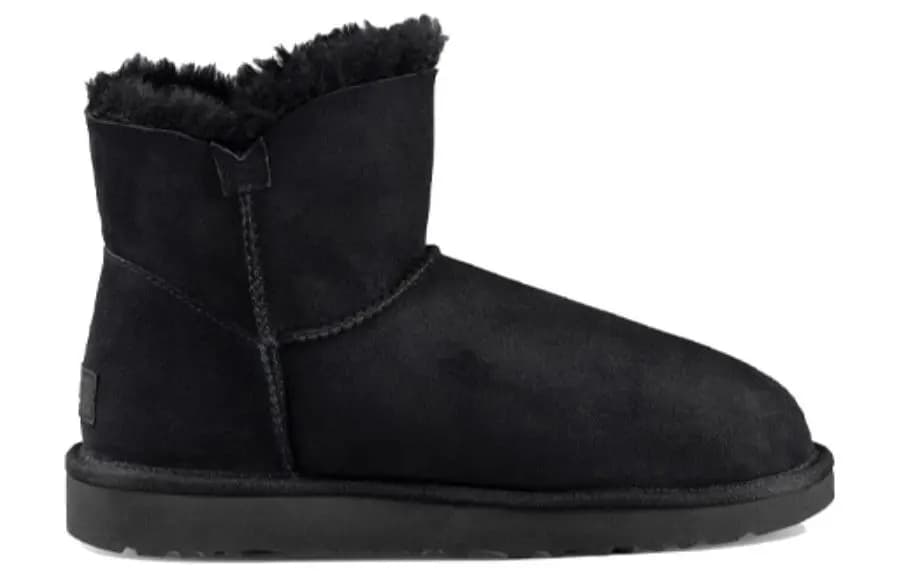 UGG Mini Bailey Button Boot Black Women's 2