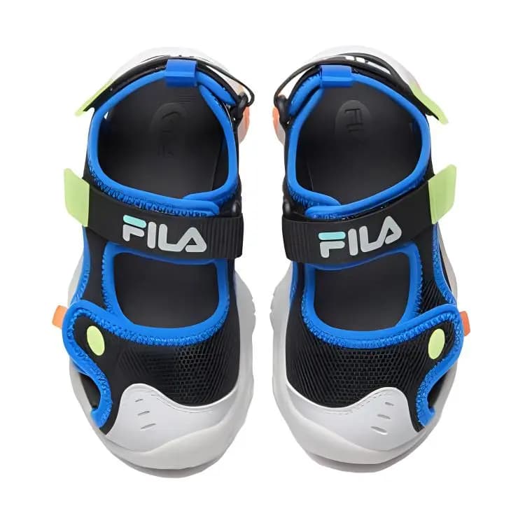 FILA KIDS Slip-Resistant Anti-Kick Children's Sandals Black Blue Kids' 4