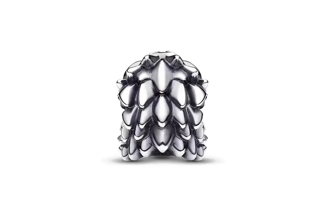 Pandora Game of Thrones Series Dragon Head Charm Unisex Gümüşü 2