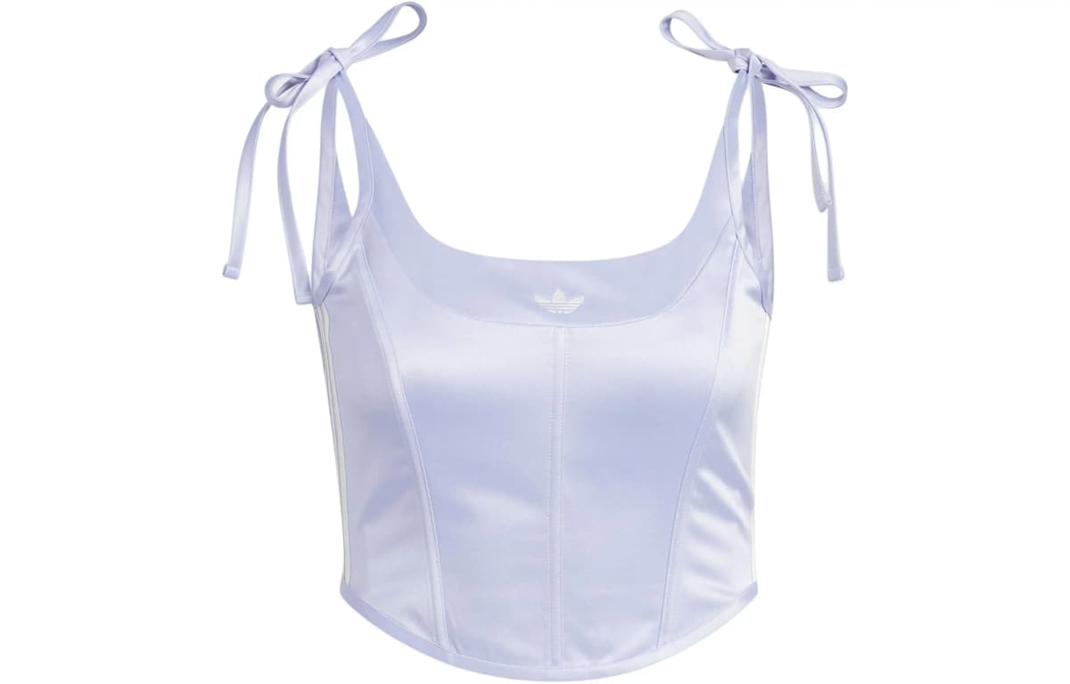 adidas originals Qadın 3-Stripes Adicolor Corset Tank Top Bənövşəyi