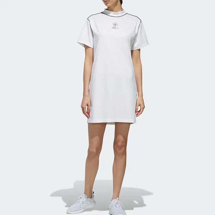 Adidas Neo Short Sleeved Dresses Women's White 3