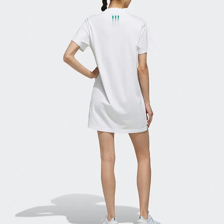 Adidas Neo Short Sleeved Dresses Women's White 4