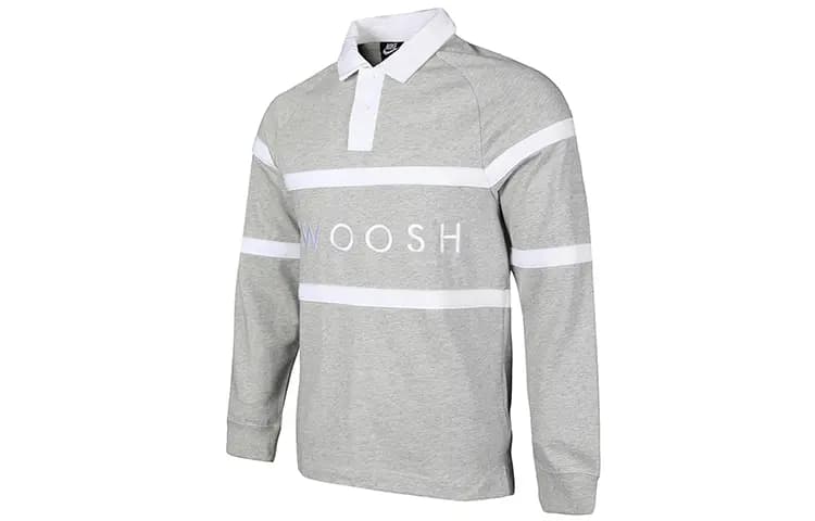 Nike As M Nsw Swoosh Rugby Kişi Polo Köynəyi Boz 2