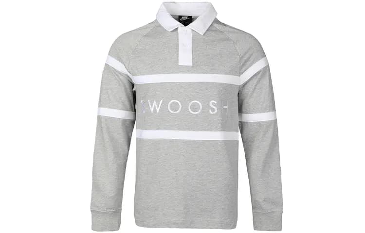 Nike As M Nsw Swoosh Rugby Kişi Polo Köynəyi Boz