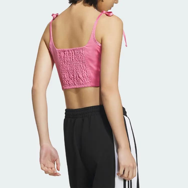 Adidas Originals 3-Stripes Qadın Maykası Çəhrayı 4