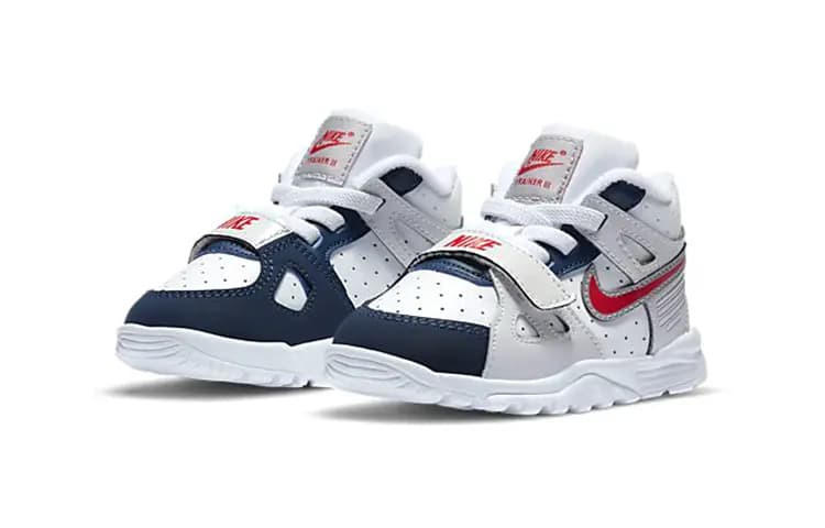 Nike Air Trainer 3 Körpə Ayaqqabısı Ağ/Mavi 3