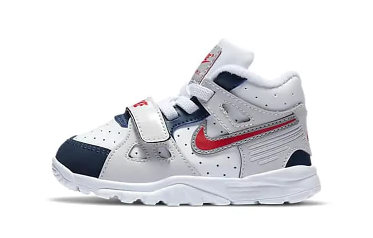 Nike Air Trainer 3 Körpə Ayaqqabısı Ağ/Mavi