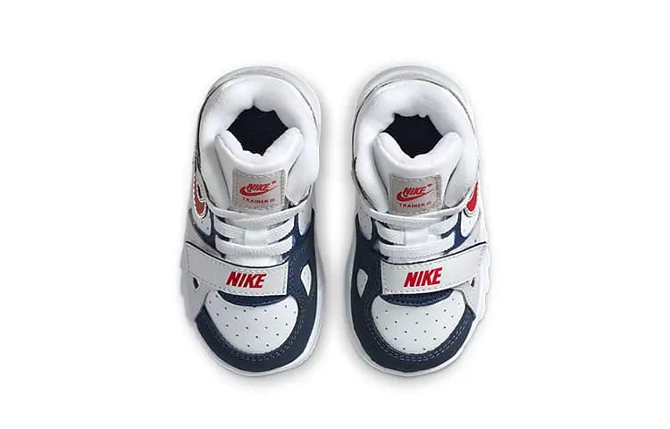 Nike Air Trainer 3 Körpə Ayaqqabısı Ağ/Mavi 4