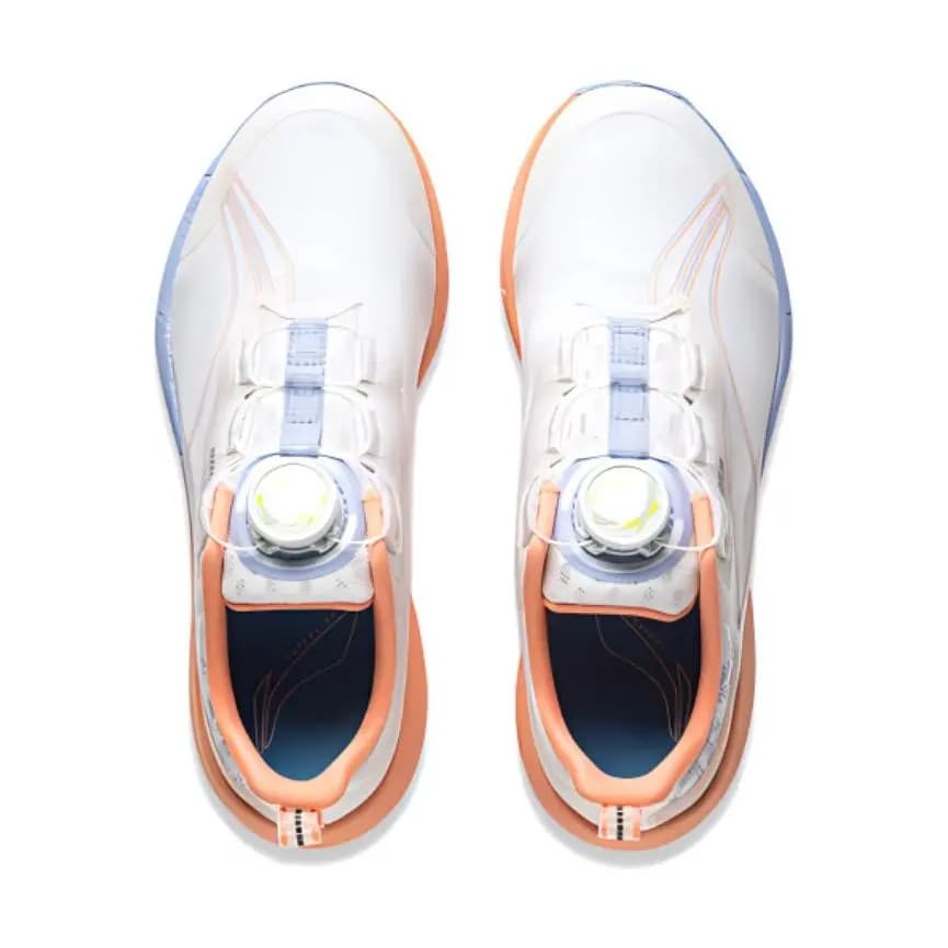 LINING YOUNG Super Light 21 Slip-Resistant Cushioning Low-Top Kids' Running Shoes White Pink Teenagers 4
